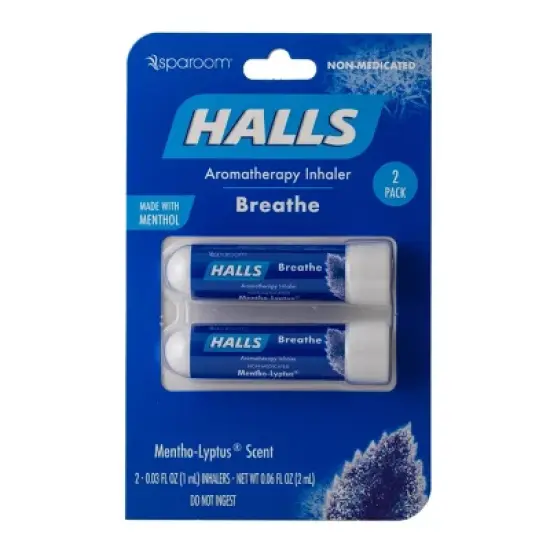 Halls by SpaRoom Mentho-Lyptus Inhaler - 2pk image {2}