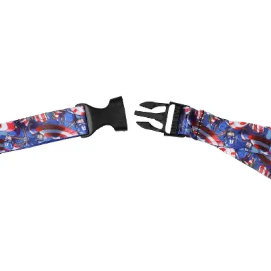 Marvel Captain America Wrist Strap Lanyard for Keys with Keychain image {3}