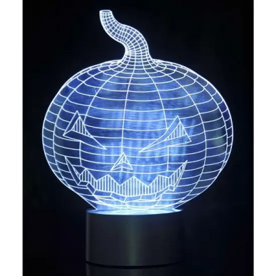 JuzToys 3D Pumpkin Laser Cut Precision LED Lights image {1}