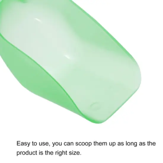 Unique Bargains Plastic Multi-functional Durable Kitchen Maker Ice Scoop 12oz Green 1 Pc image {4}