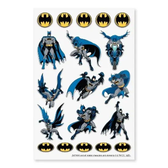 DC Comics 19ct Warner Bros Batman Dimensional Stickers image {1}