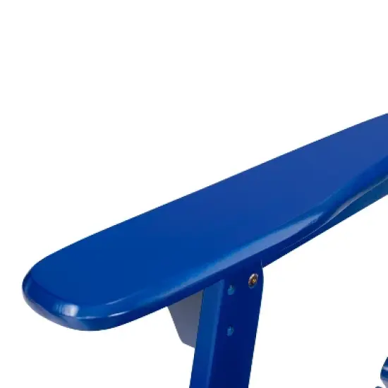 KWPZQEB Folding Adirondack Chair, Wooden Textured with Armrest, Heavy All-Weather, Comfortable Set for Poolside, Backyard, Lawn image {7}