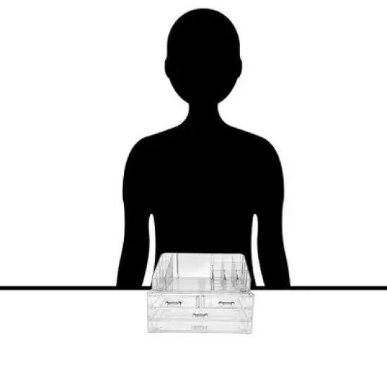 OnDisplay 4 Drawer Tiered Acrylic Cosmetic/Jewelry Organizer image {5}