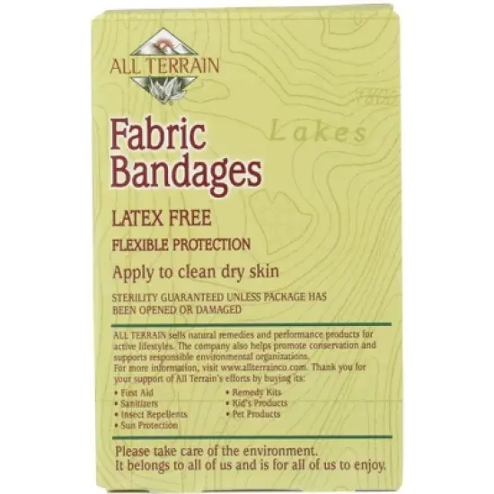 All Terrain Fabric Bandages Latex Free Flexible Protection Assorted Sizes - 30 ct image {1}