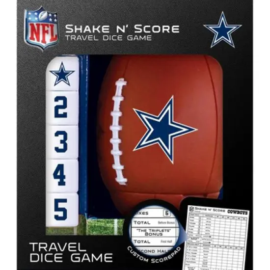 MasterPieces Officially Licsenced NFL Dallas Cowboys Shake N' Score Dice Game for Age 6 and Up image {1}