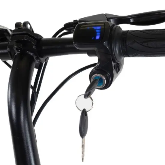 GOTRAX Adult Shift S2 14" Step Over Electric Folding Bike - Black image {5}