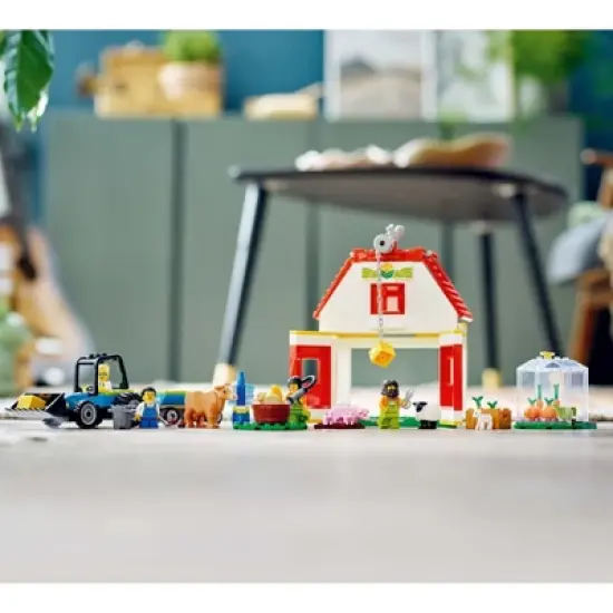 LEGO City Barn & Farm Animals Set with Tractor Toy 60346 image {4}