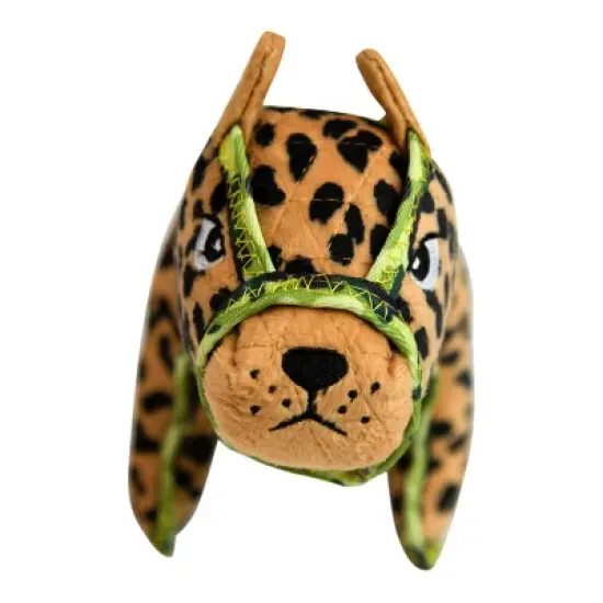 Outward Hound Xtreme Seamz Leopard Dog Toy - Tan - M image {2}