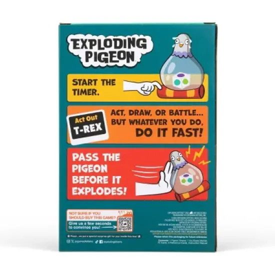 Exploding Kittens Exploding Pigeon Game image {1}