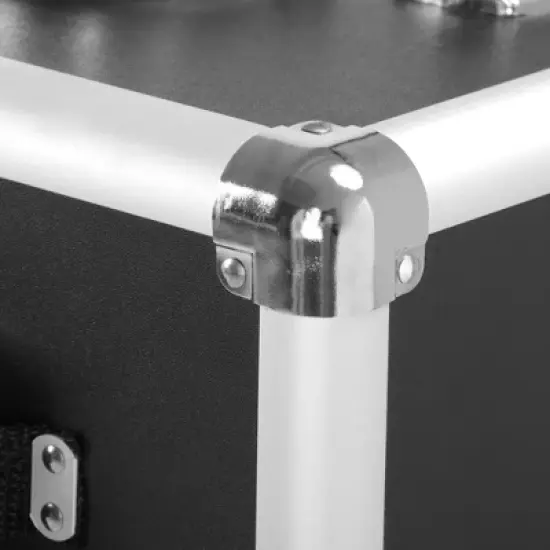 Yaheetech Rolling Aluminum 3 in 1 Makeup Case Trolley Makeup Beauty Box Case image {6}