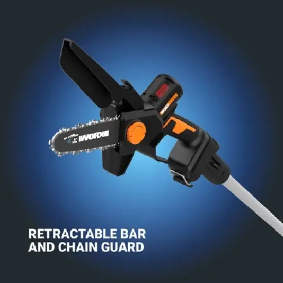 Worx Nitro WG325.1 20V Brushless 5" Pruning Saw with Extension Pole image {6}
